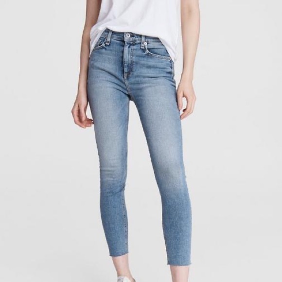 RAG & BONE HIGH RISE ANKLE SKINNY JEANS SIZE 31. - Picture 1 of 9